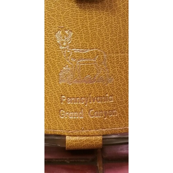 Vintage 1970s Pennsylvania's Grand Canyon Souvenir Flask 6.5"x3.5" 8oz - Picture 2 of 6